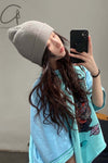 BORIS BIDJAN SABERI Light Grey Cashmere Hat KNHAT2 FPI30001